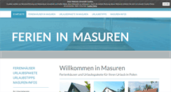 Desktop Screenshot of ferien-masuren.de